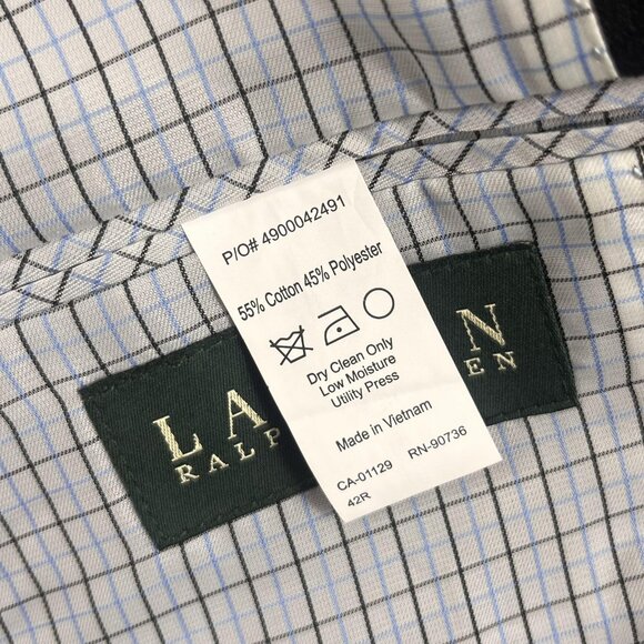 Lauren Ralph Lauren Blazer Mens 42R Black Two Button Sport Coat Jacket New Tags - Picture 9 of 14
